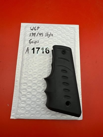 WGP 1911/45 Style Grips - used paintball grip panels - black