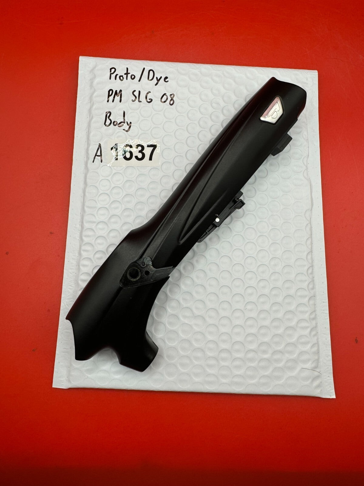 Proto/Dye PM SLG 08 Body - used paintball marker body - black/dark red