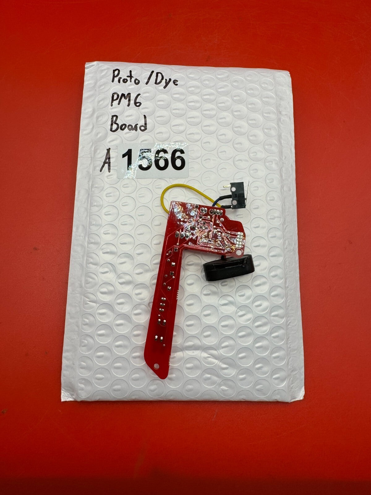 Proto/Dye PMG Board - used paintball board - red