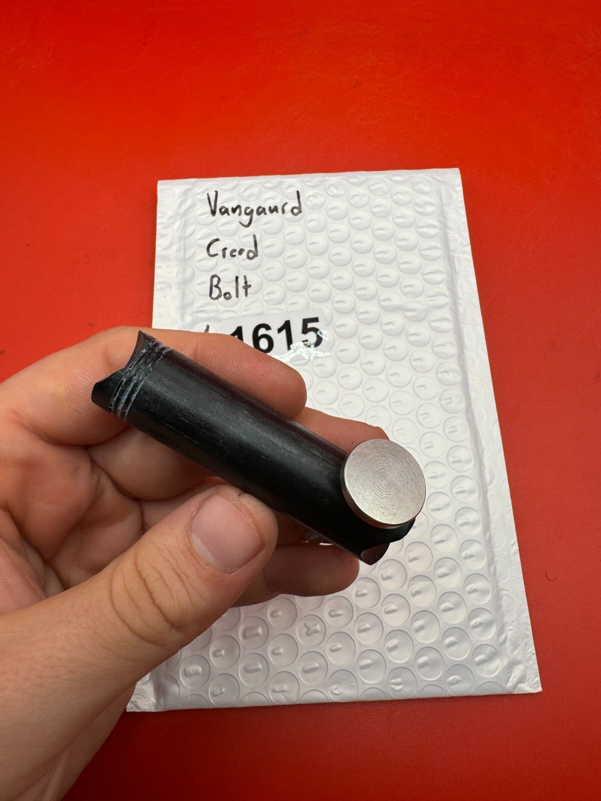Vangaurd Creed Bolt - used paintball bolt - black/silver