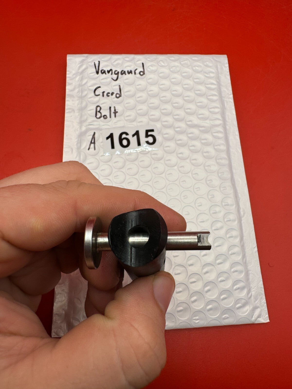 Vangaurd Creed Bolt - used paintball bolt - black/silver