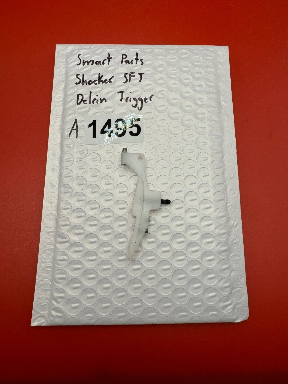 Smart Parts Shocker SFT Delrin Trigger - used paintball trigger - white