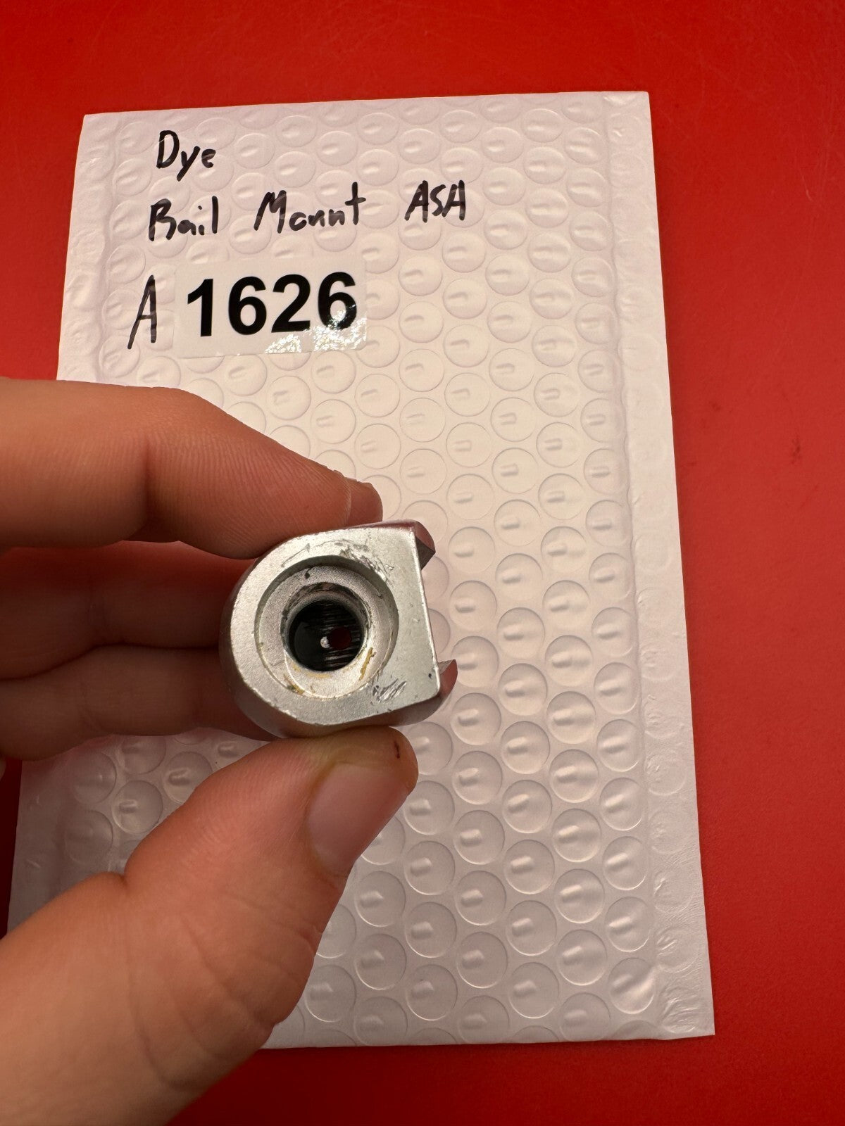 Dye Rail Mount ASA - used paintball on/off asa rail mount - silver