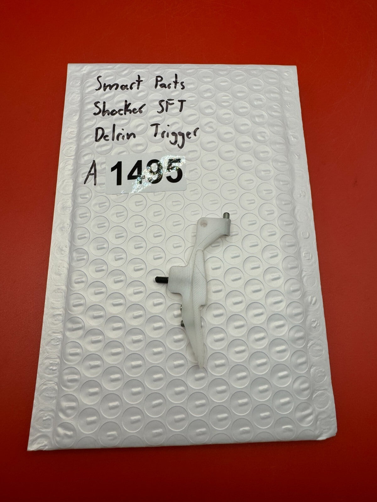 Smart Parts Shocker SFT Delrin Trigger - used paintball trigger - white