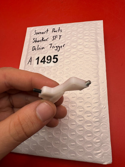 Smart Parts Shocker SFT Delrin Trigger - used paintball trigger - white