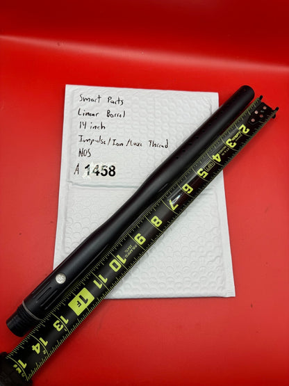 Smart Parts Linear Barrel 14 inch Impulse/Ion/Luxe Thread - used paintball barrel - black