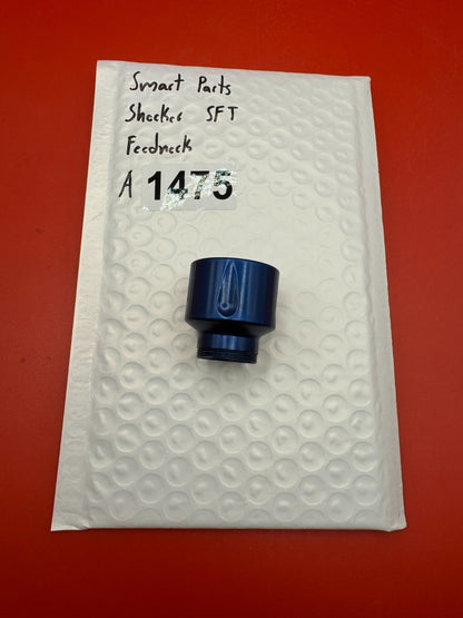 Smart Parts Shocker SFT Feedneck - used paintball feedneck - blue anno