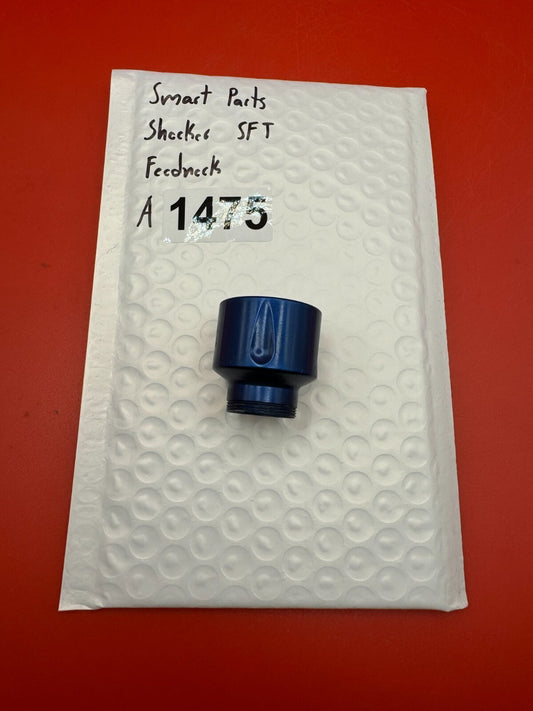 Smart Parts Shocker SFT Feedneck - used paintball feedneck - blue anno