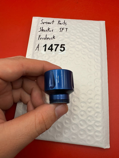 Smart Parts Shocker SFT Feedneck - used paintball feedneck - blue anno