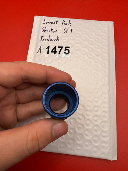 Smart Parts Shocker SFT Feedneck - used paintball feedneck - blue anno