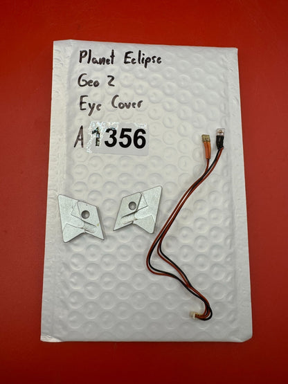 Planet Eclipse Geo 2 Eye Cover - used paintball eye cover and eye wire harness kit - silver
