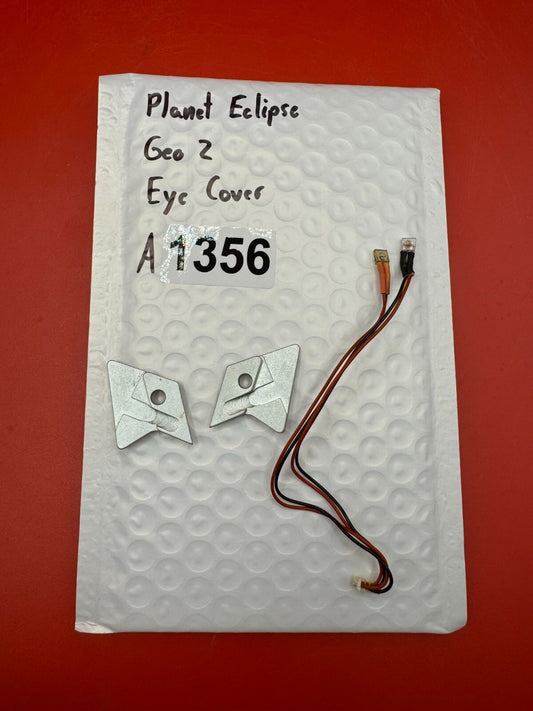 Planet Eclipse Geo 2 Eye Cover - used paintball eye cover and eye wire harness kit - silver