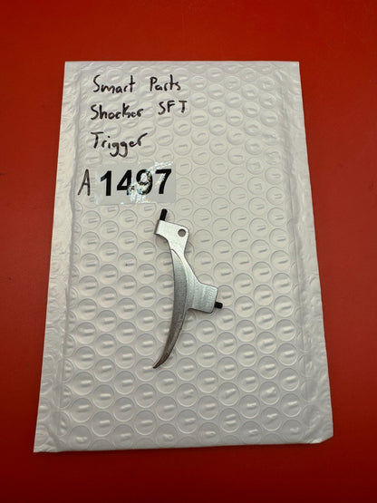 Smart Parts Shocker SFT Trigger - used paintball trigger - silver