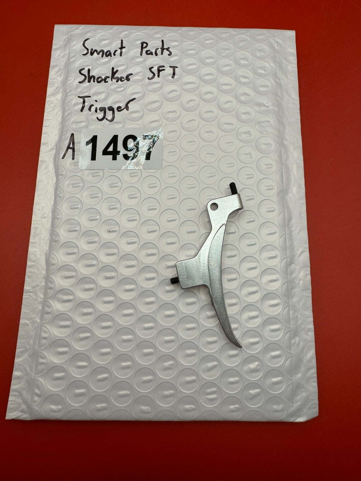 Smart Parts Shocker SFT Trigger - used paintball trigger - silver
