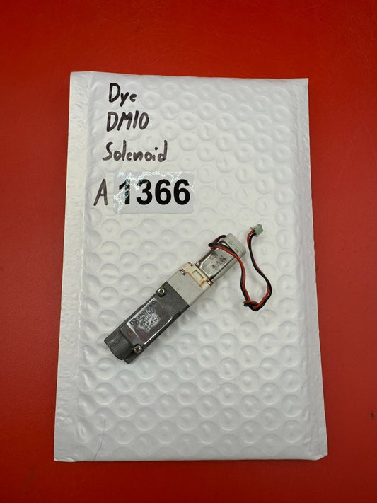 Dye DM10 Solenoid - used paintball solenoid - silver/black