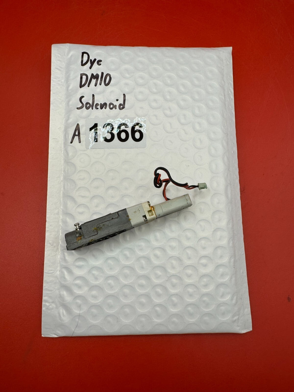 Dye DM10 Solenoid - used paintball solenoid - silver/black