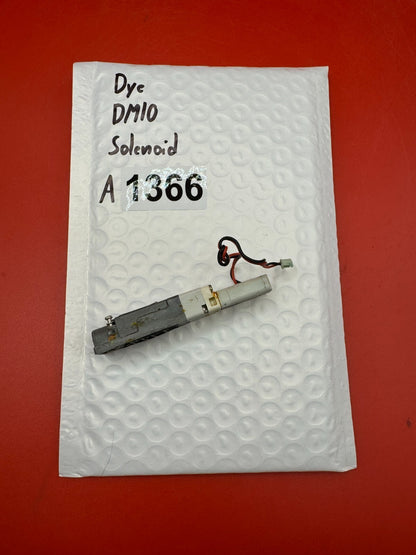 Dye DM10 Solenoid - used paintball solenoid - silver/black