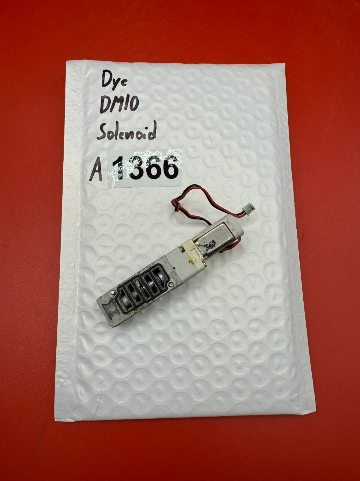 Dye DM10 Solenoid - used paintball solenoid - silver/black