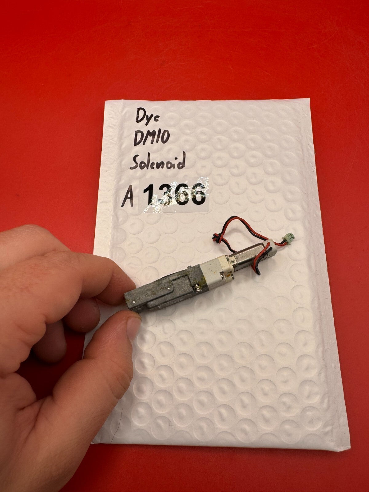 Dye DM10 Solenoid - used paintball solenoid - silver/black