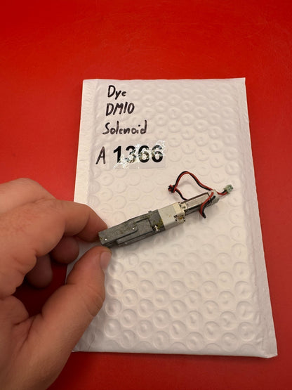 Dye DM10 Solenoid - used paintball solenoid - silver/black