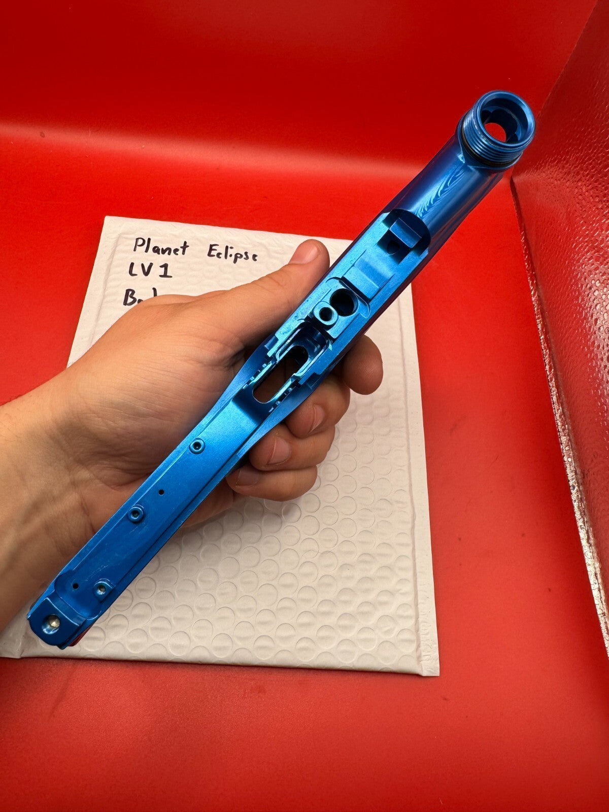 Planet Eclipse LV1 Body - used paintball marker body - blue anno