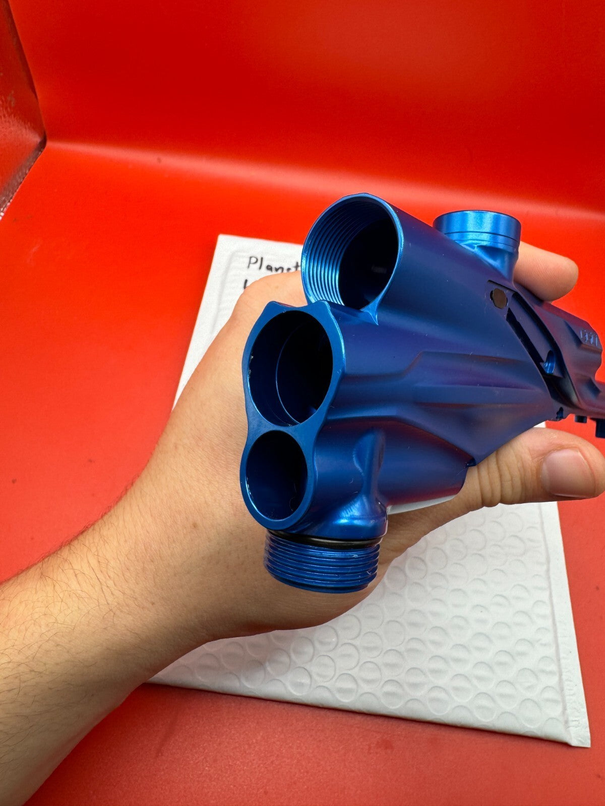 Planet Eclipse LV1 Body - used paintball marker body - blue anno