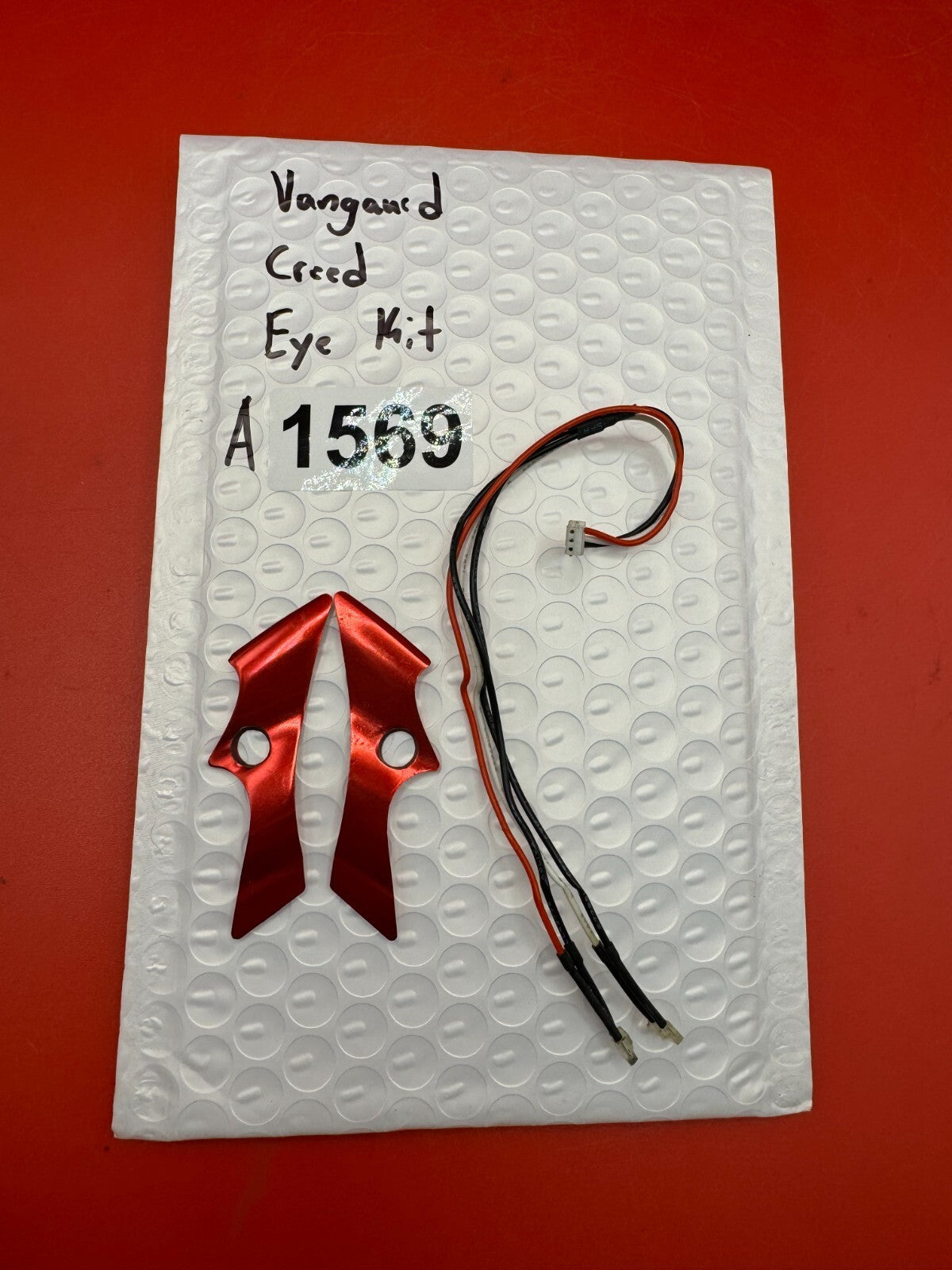 Vangaurd Creed Eye Kit - used paintball eye cover kit / eye harness - red anno