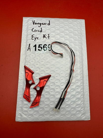 Vangaurd Creed Eye Kit - used paintball eye cover kit / eye harness - red anno
