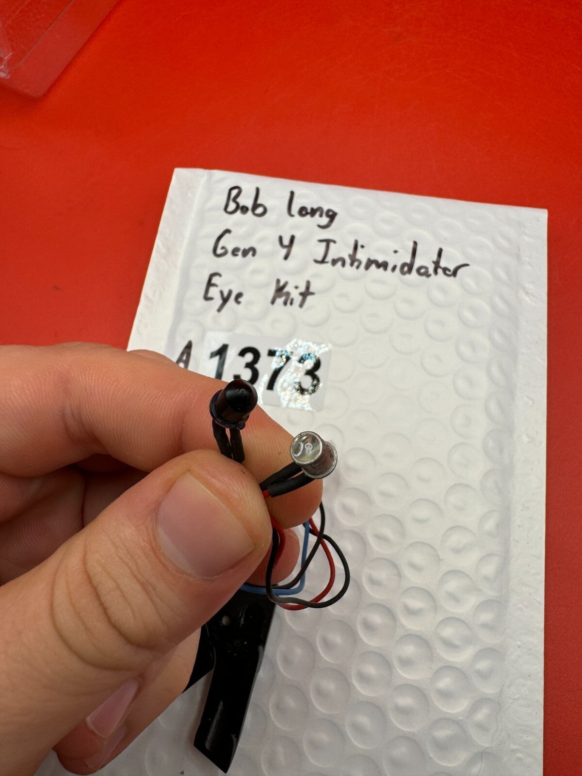 Bob Long Gen 4 Intimidator Eye Kit - used paintball eye kit (ir sensor harness + eye covers) - black