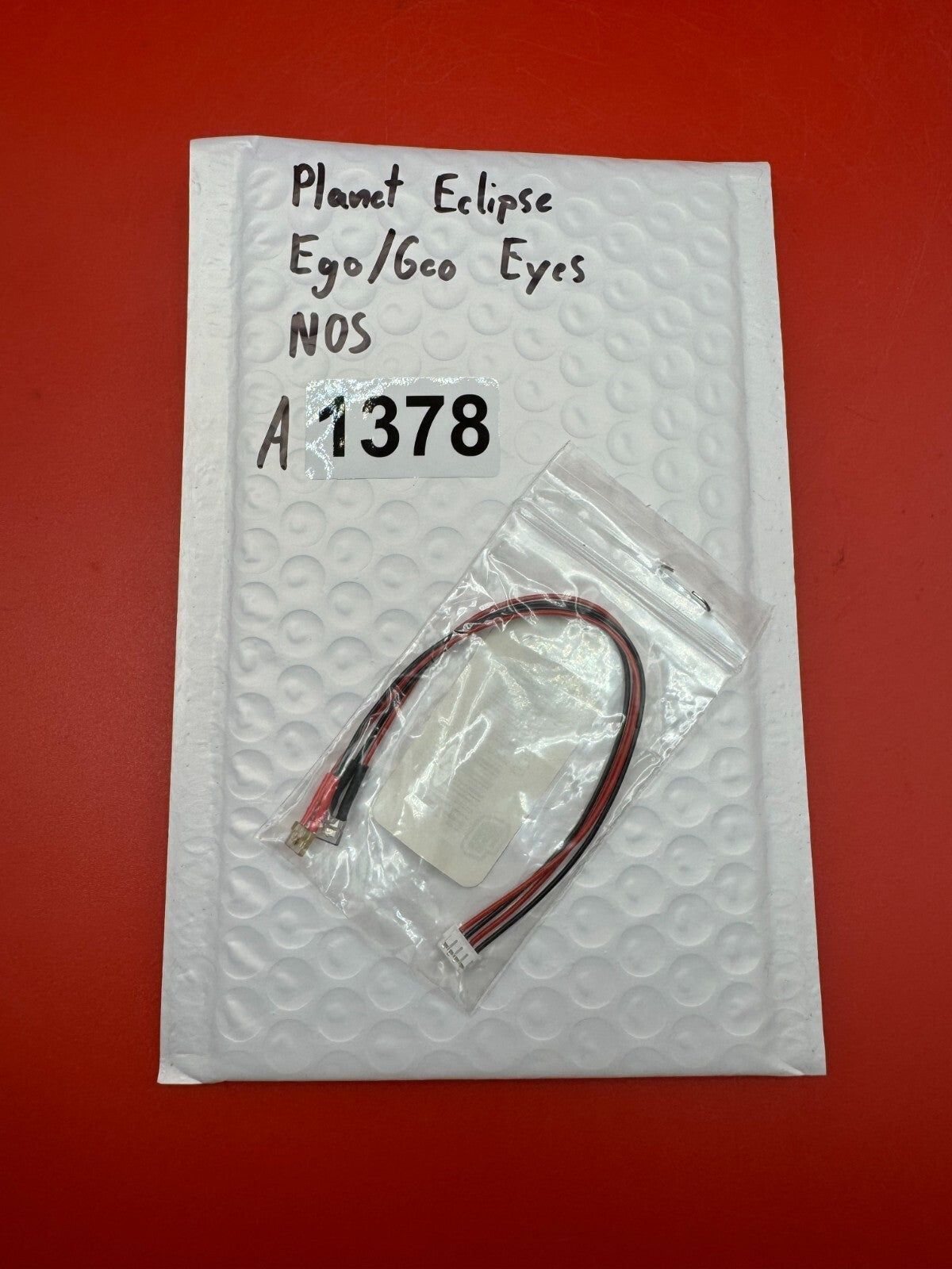 Planet Eclipse Ego/Geo Eyes NOS - used paintball eye harness / ball sensor assembly - black/red