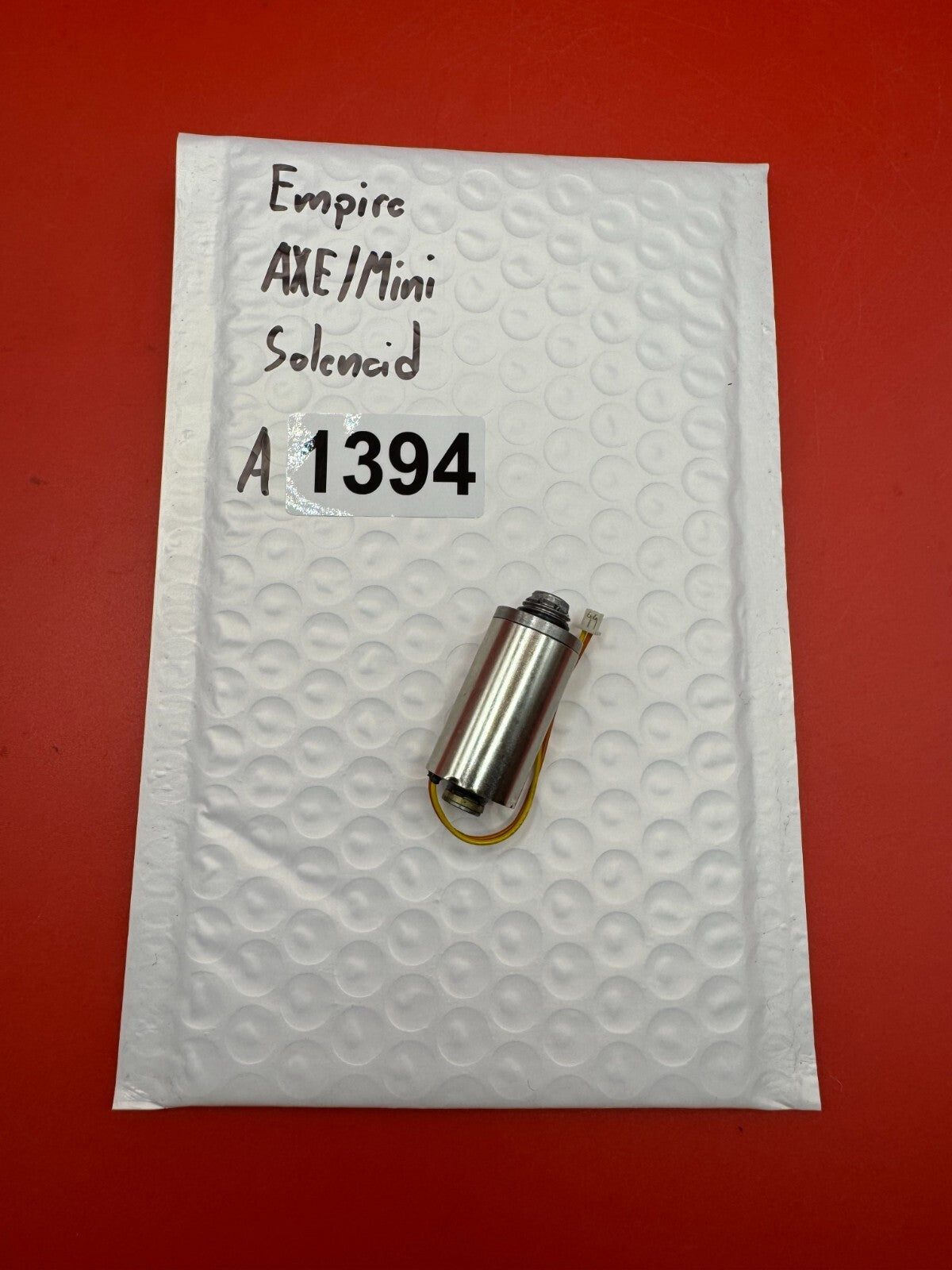 Empire AXE/Mini Solenoid - used paintball solenoid - silver/black