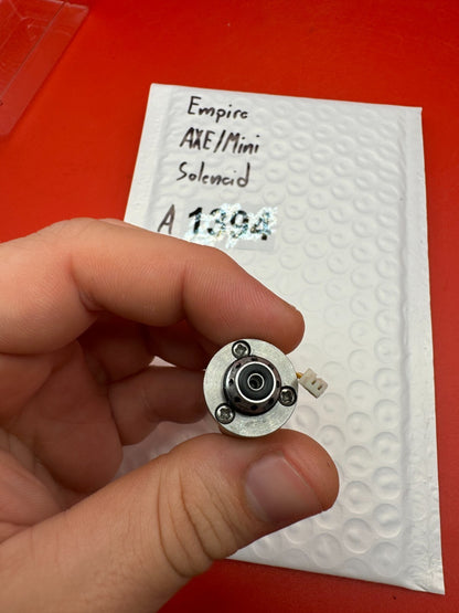 Empire AXE/Mini Solenoid - used paintball solenoid - silver/black