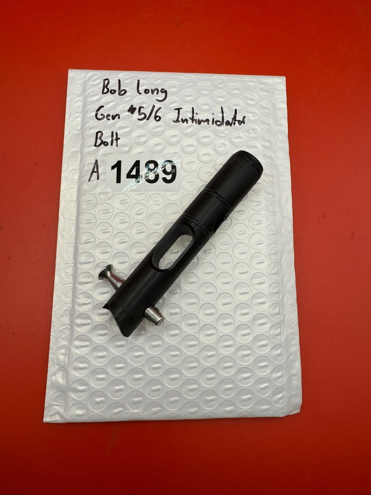 Bob Long Gen 5/6 Intimidator Bolt - used paintball bolt - black