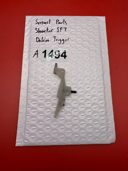 Smart Parts Shocker SFT Delrin Trigger - used paintball trigger - white/gray