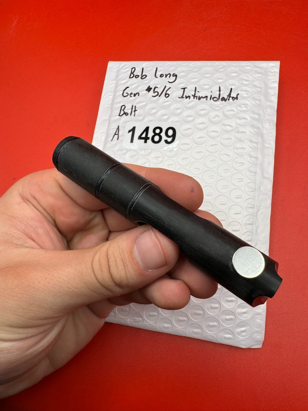 Bob Long Gen 5/6 Intimidator Bolt - used paintball bolt - black