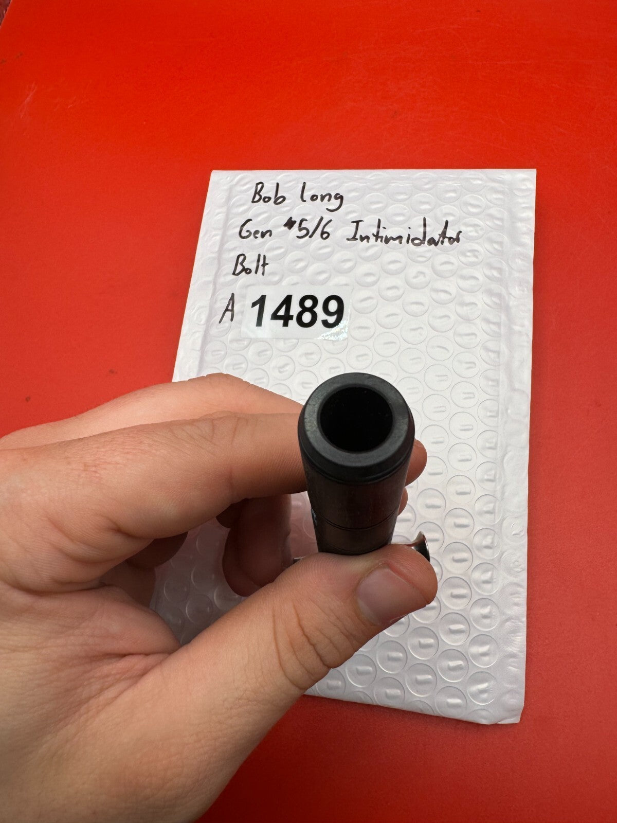 Bob Long Gen 5/6 Intimidator Bolt - used paintball bolt - black