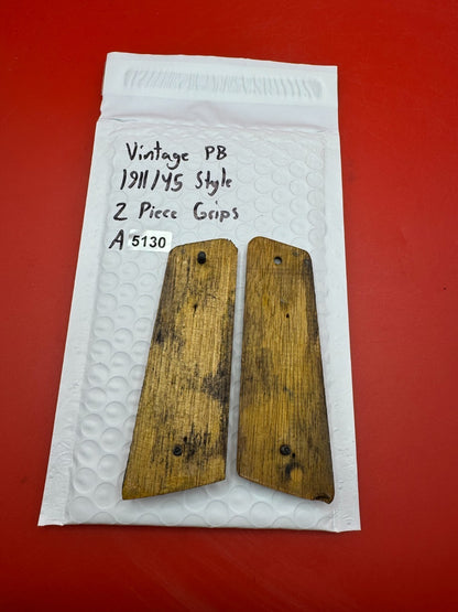 Vintage PB 1911/45 Style 2 Piece Grips