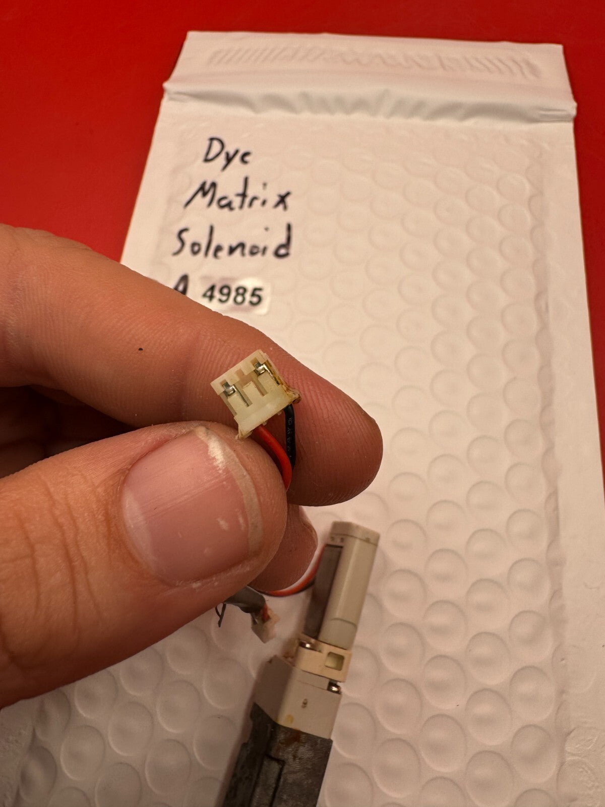 Dye Matrix Solenoid