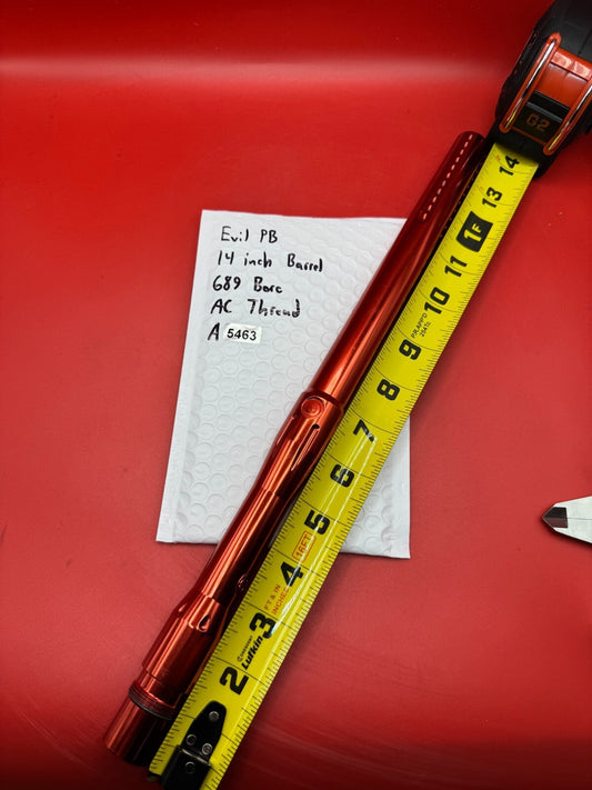 Evil PB 14 inch Paintball Barrel 689 Bore AC Thread