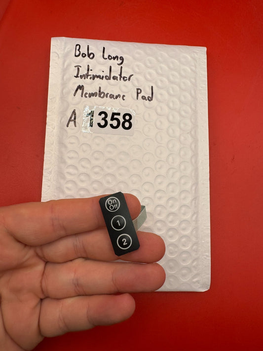 Bob Long Intimidator Membrane Pad - used paintball membrane pad / board button pad - black/silver