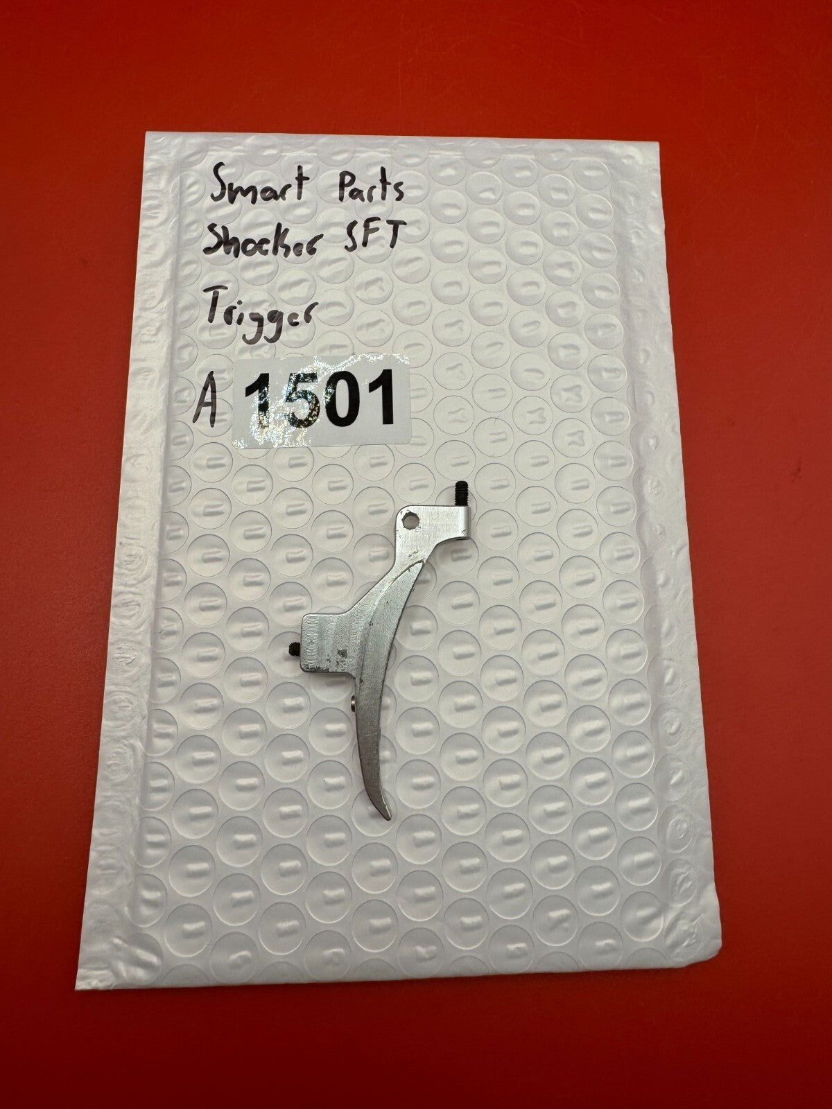 Smart Parts Shocker SFT Trigger - used paintball trigger - silver
