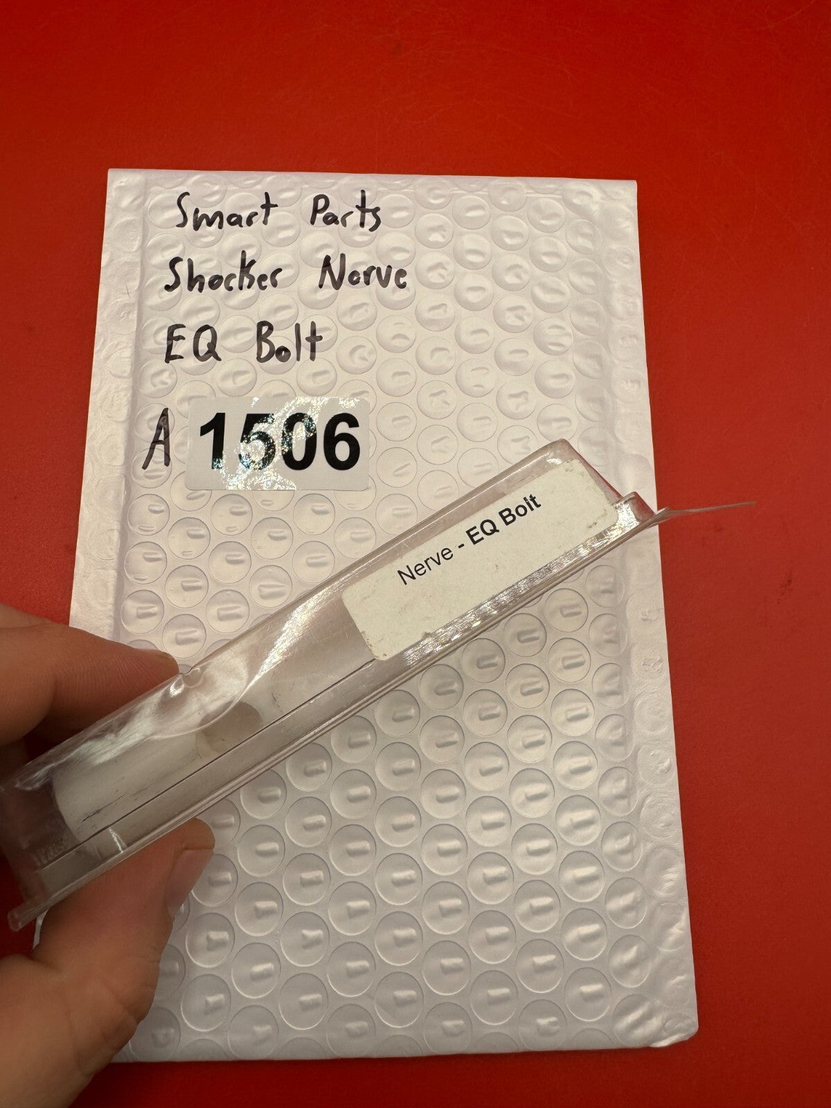 Smart Parts Shocker Nerve EQ Bolt - used paintball bolt - white