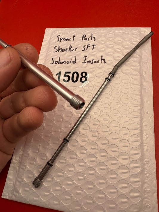 Smart Parts Shocker SFT Solenoid Inserts - used paintball solenoid insert - silver