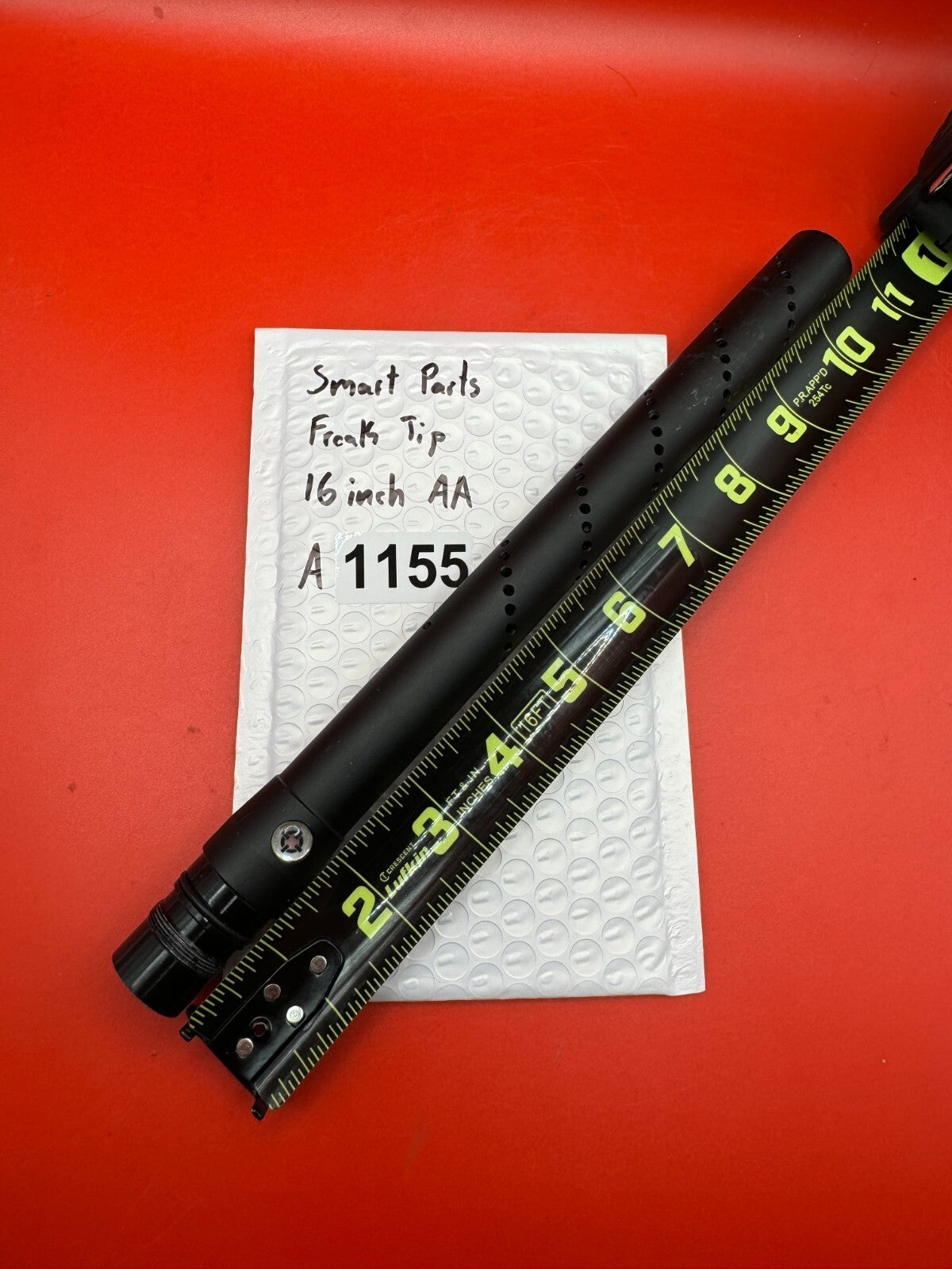 Smart Parts Freak Tip 16 inch AA - used paintball barrel tip - black