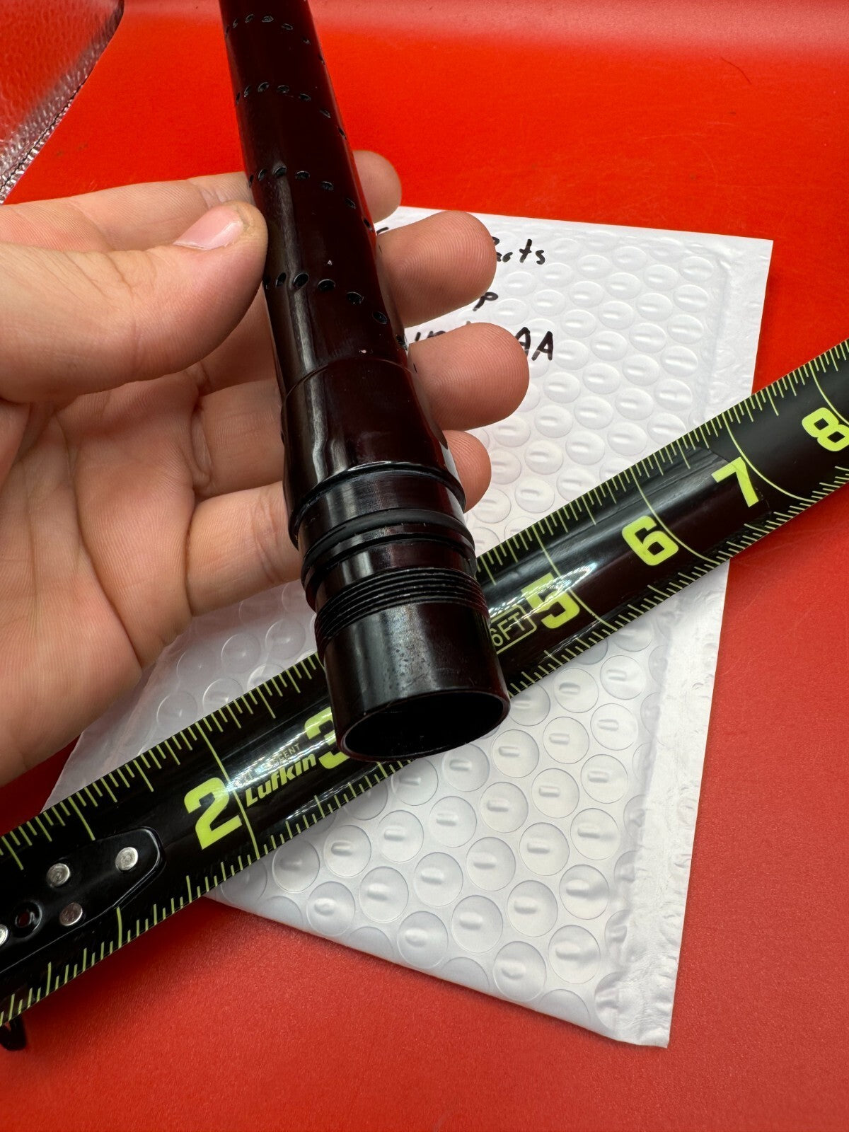 Smart Parts Freak Tip 13.5 inch AA - used paintball barrel tip - black anno