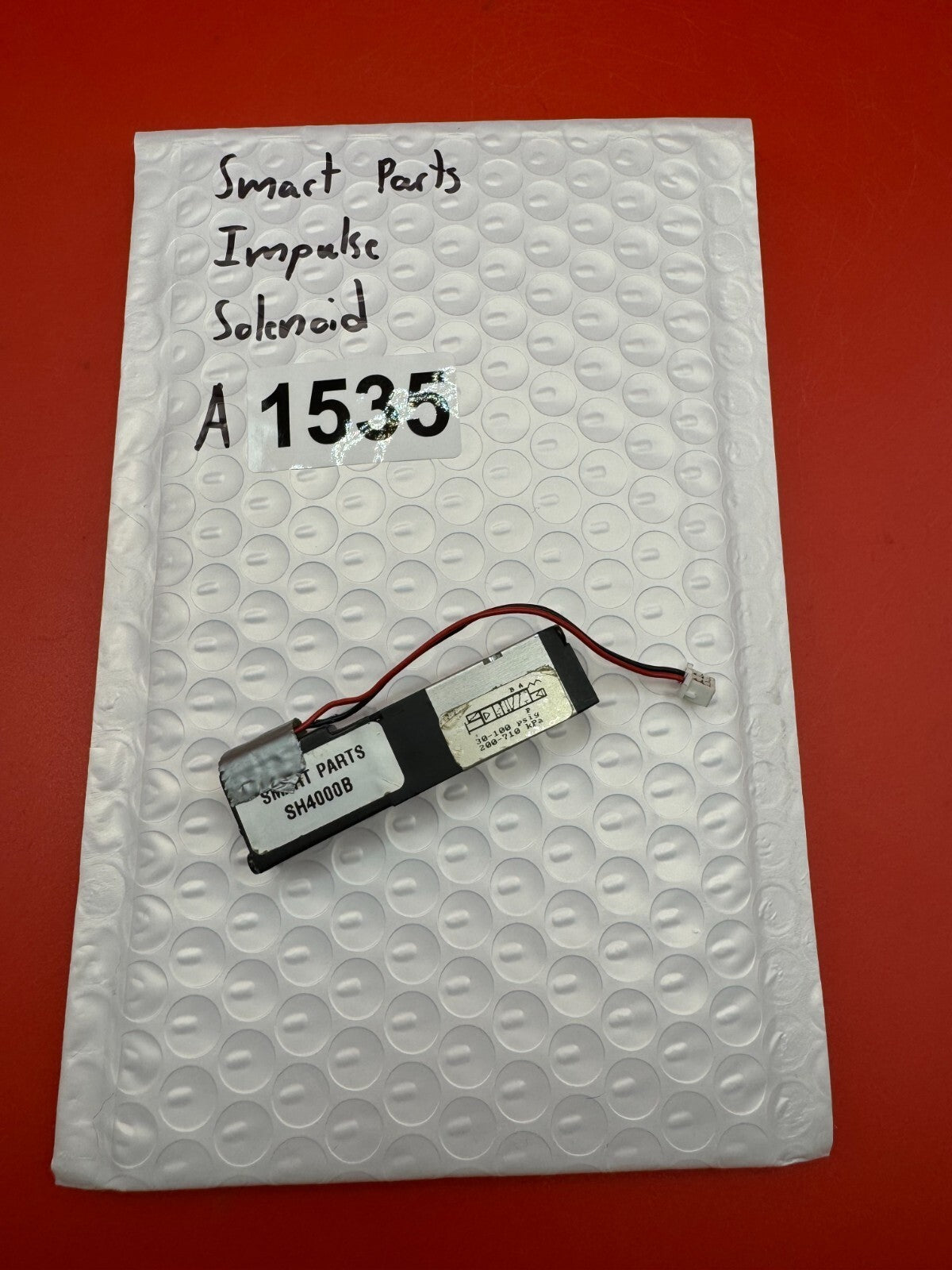 Smart Parts Impulse Solenoid - used paintball solenoid - black/silver