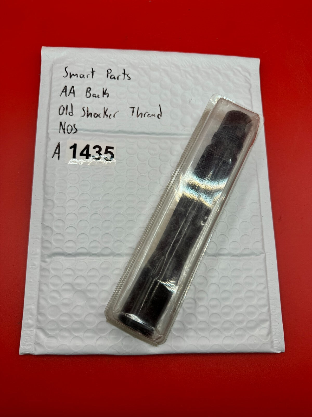 Smart Parts AA Back Old Shocker Thread NOS - used paintball barrel back - black