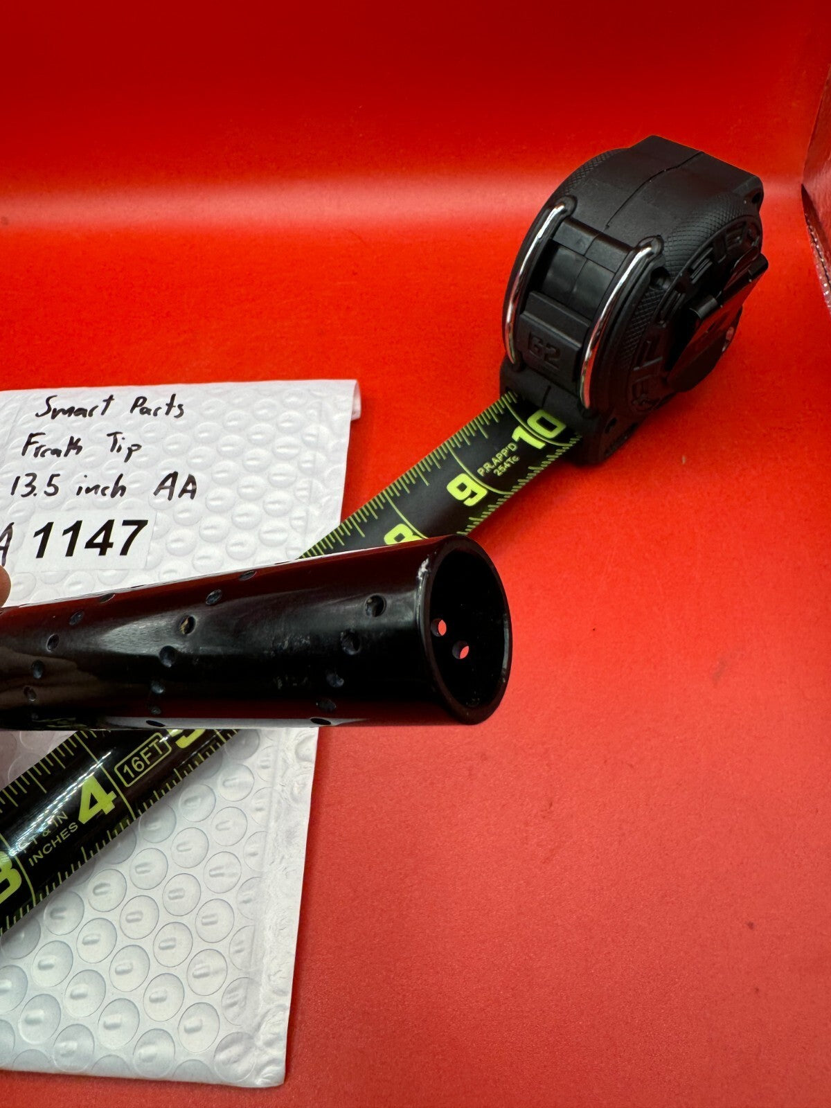 Smart Parts Freak Tip 13.5 inch AA - used paintball barrel tip - black anno
