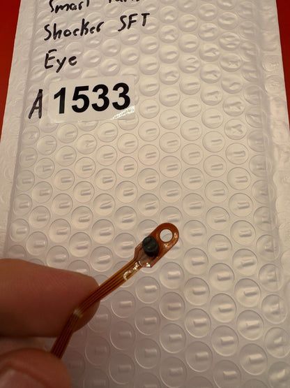 Smart Parts Shocker SFT Eye - used paintball eye (anti-chop eye / optical sensor) - amber/brown