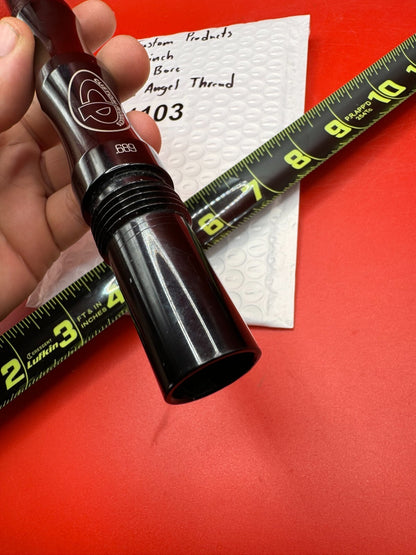 Custom Products 14 inch 689 Bore Old Angel Thread - used paintball barrel (one-piece) - black anno